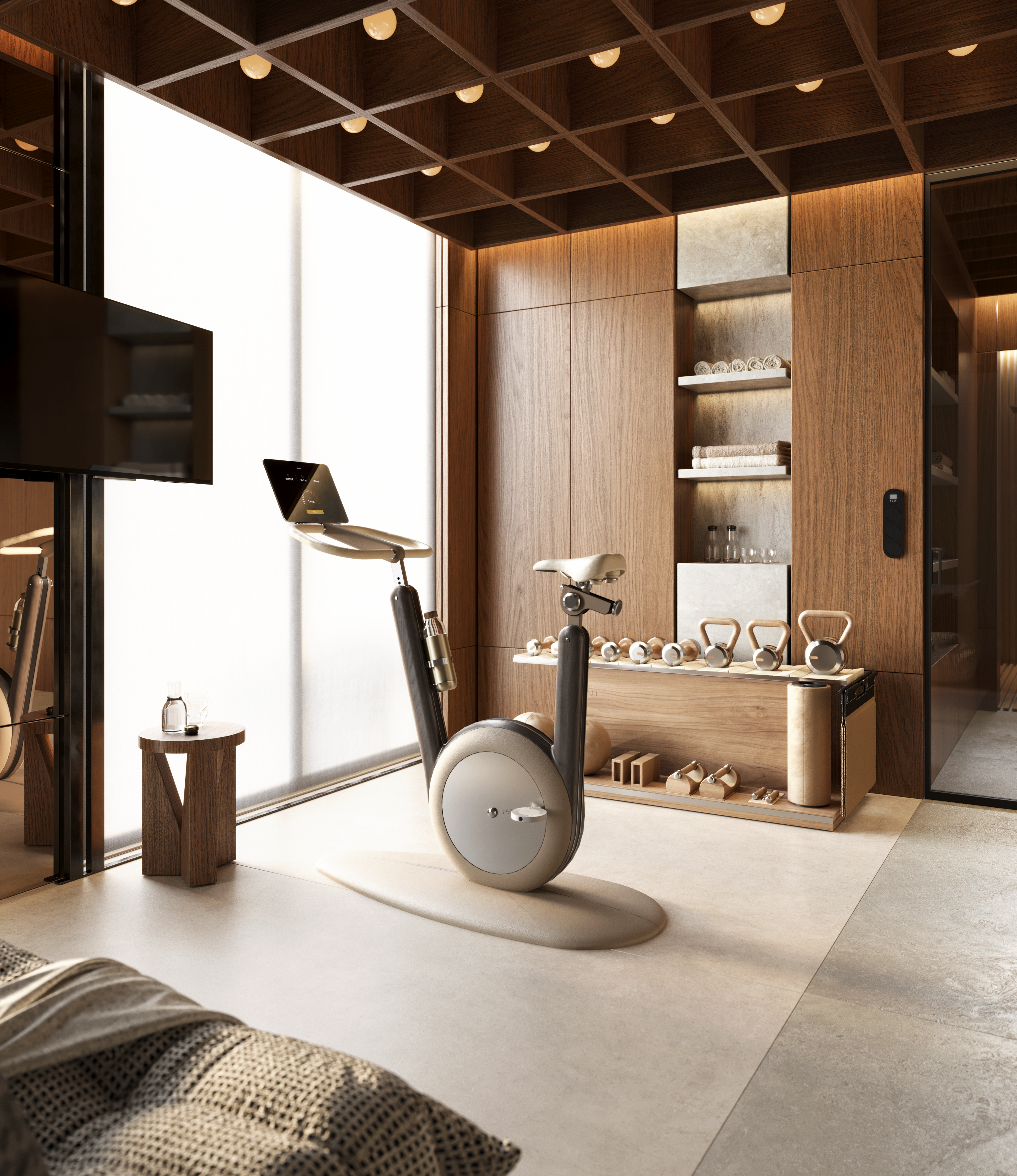 HANIA™ Luxury Stationary Bike by Handcrafted Excellence