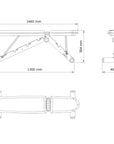 professional weight bench dimensions