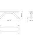 weight bench gym dimensions