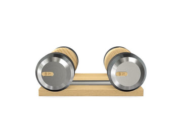 Custom COLMIA™ Dumbbells PAIR WITH A WOODEN STAND - Ref: KBSJDJ