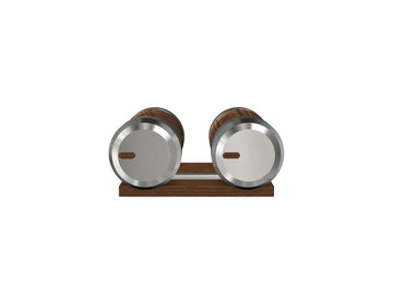 Custom COLMIA™ Dumbbells PAIR WITH A WOODEN STAND - Ref: XWJQC7