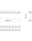 dumbbells set with rack dimensions 