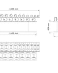 dumbbells set dimensions