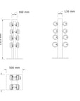 dumbbells set dimensions