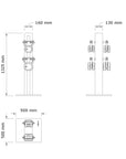 Kettlebell Set dimensions layout