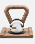 solid wood and stainless steel luxury kettlebell