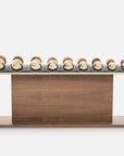 gold dumbbells