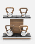 pent kettlebells set with rack