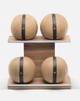 Handcrafted Weighted gym Balls with stand pent
