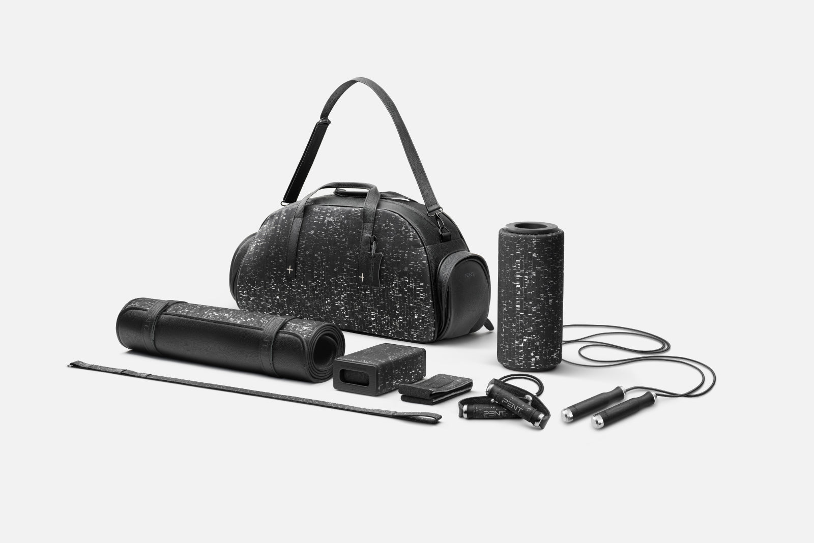 Ensemble TORBA SET™ sac de fitness luxueux avec accessoires de fitness