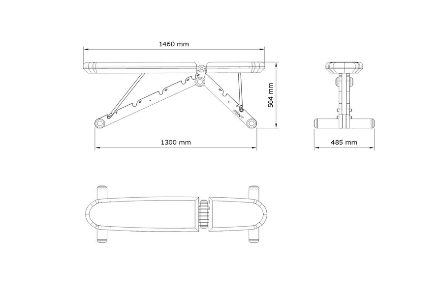 professional weight bench dimensions