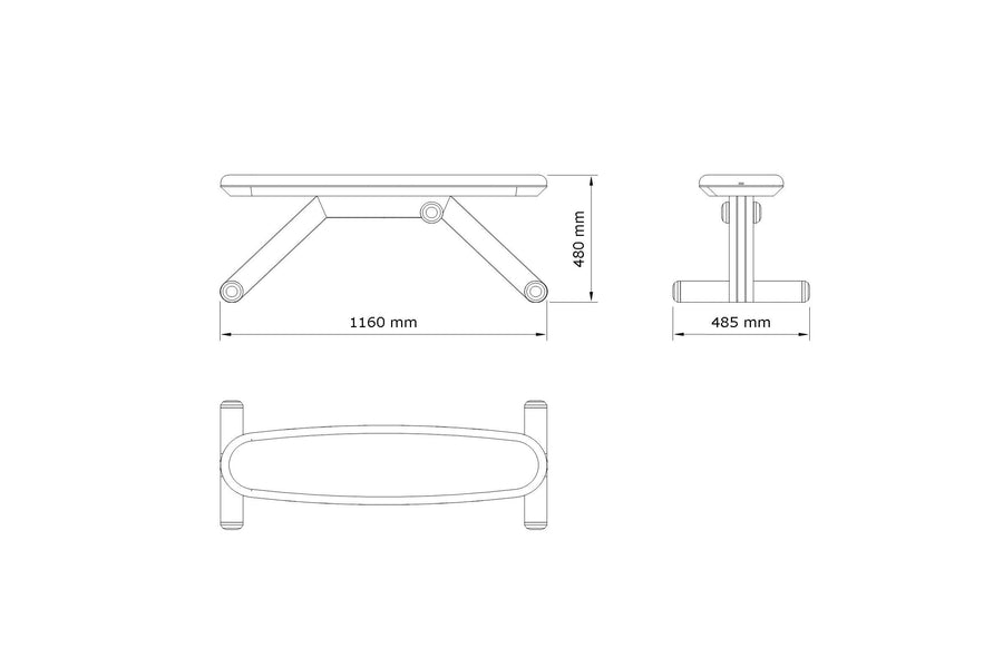weight bench gym dimensions