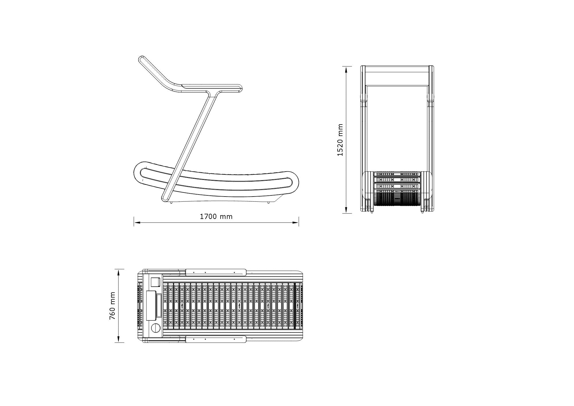 IRENA™ Esteira Manual Curva Premium