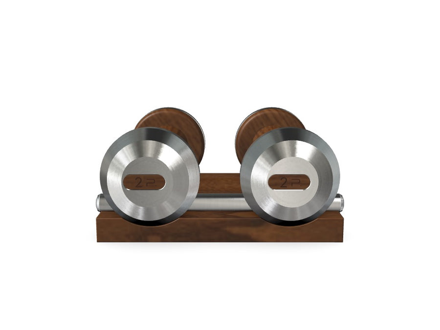 Custom COLMIA™ Dumbbells PAIR WITH A WOODEN STAND - Ref: 1SJ55Y