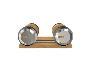 Coppia di Manubri con Supporto in Legno Personalizzata COLMIA™ - Rif: BA5NOH