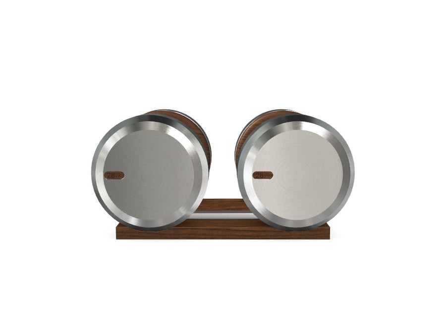 Custom COLMIA™ Dumbbells PAIR WITH A WOODEN STAND - Ref: FRRYDE