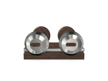 Custom COLMIA™ Dumbbells PAIR WITH A WOODEN STAND - Ref: GHUD0M