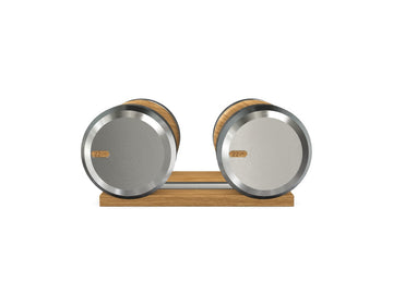 Coppia di manubri COLMIA™ personalizzati CON SUPPORTO IN LEGNO - Rif: P5HF3P