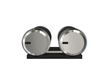 Custom COLMIA™ Dumbbells PAIR WITH A WOODEN STAND - Ref: RGDYYU
