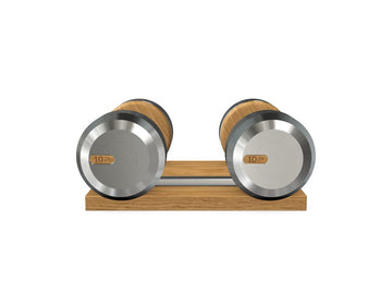 Coppia di manubri con supporto in legno personalizzati COLMIA™ - Rif: UOB7QG