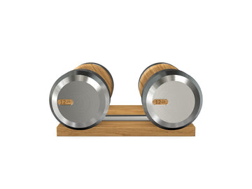 Coppia di manubri con supporto in legno personalizzati COLMIA™ - Rif: VQYJJB