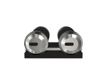 Custom COLMIA™ Dumbbells PAIR WITH A WOODEN STAND - Ref: WMEEUR