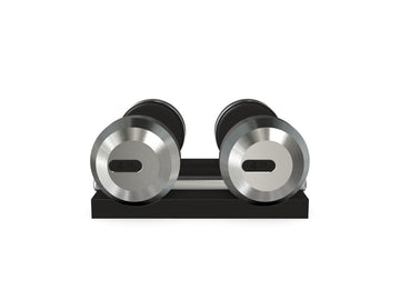 Custom COLMIA™ Dumbbells PAIR WITH A WOODEN STAND - Ref: WMEEUR