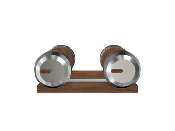 Coppia di manubri COLMIA™ con supporto in legno personalizzato - Rif: XML9B6