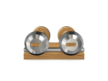 Coppia di Manubri Personalizzati COLMIA™ con Supporto in Legno - Rif: ZW5DGS