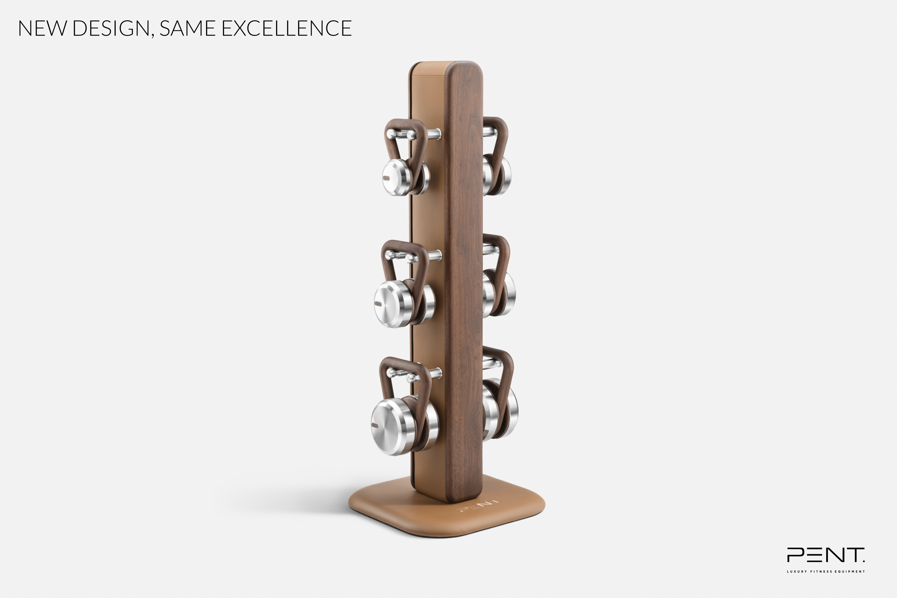 New design of the stand for the kettlebells