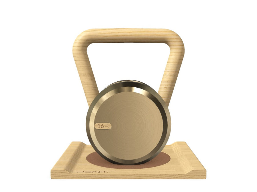Custom KETTLEBELL WITH A WOODEN STAND - Ref: ARG6VF