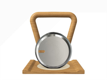Custom KETTLEBELL WITH A WOODEN STAND - Ref: IKA6DW
