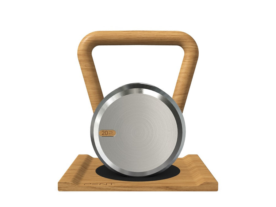 Custom KETTLEBELL WITH A WOODEN STAND - Ref: RKOLJS