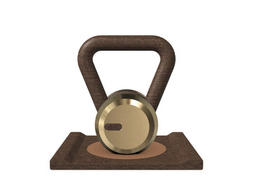 Custom KETTLEBELL WITH A WOODEN STAND - Ref: XSAQ34