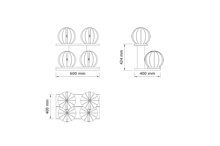 MOXA™ POWER - Balles de gymnastique lestées avec support horizontal