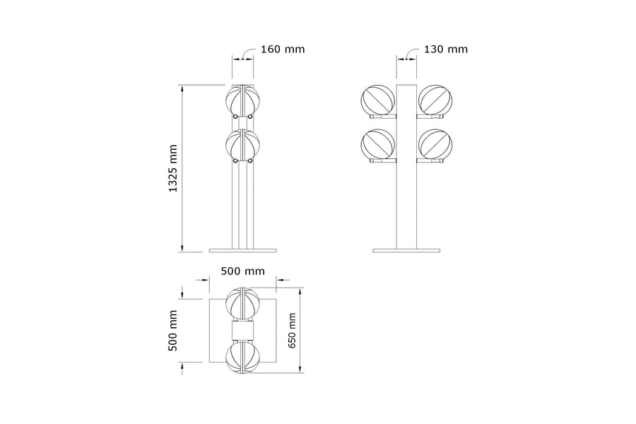 MOXA™ POWER - Gewichtete Gymnastikbälle mit vertikalem Gestell