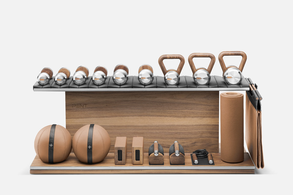 ANA™ COMBO Gym Equipment Set, Dumbbells, Kettlebells, fitness mat ...