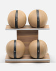 Handcrafted Weighted gym  Balls with stand pent 