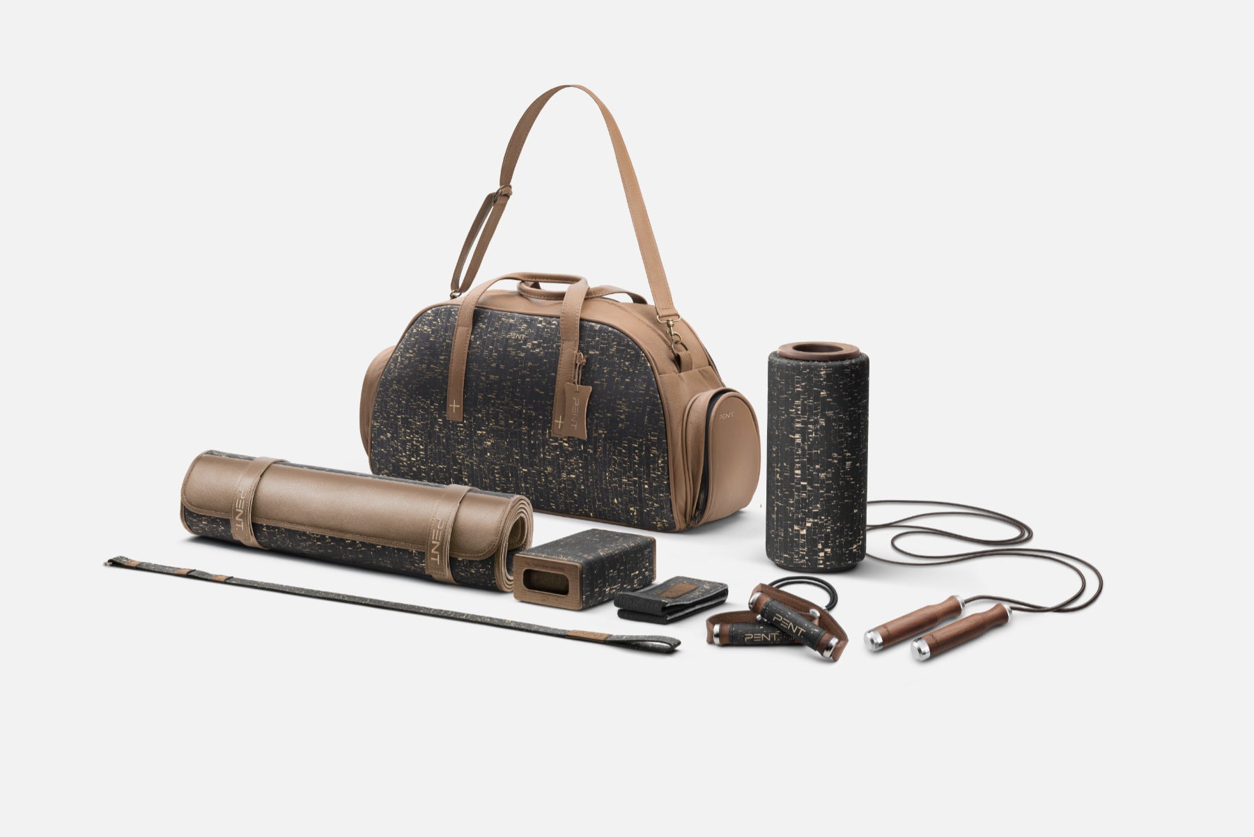 Ensemble TORBA SET™ sac de fitness luxueux avec accessoires de fitness